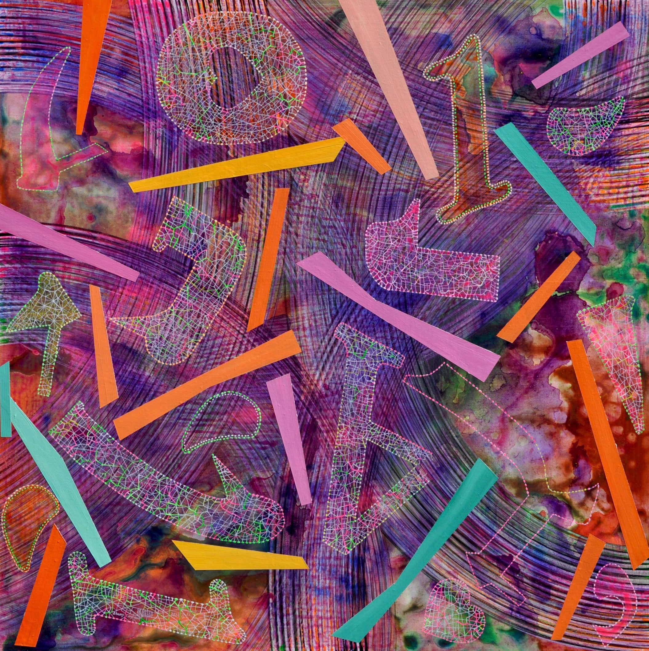 [2023.4.17] LINEN,ACRYLIC,100X100CM