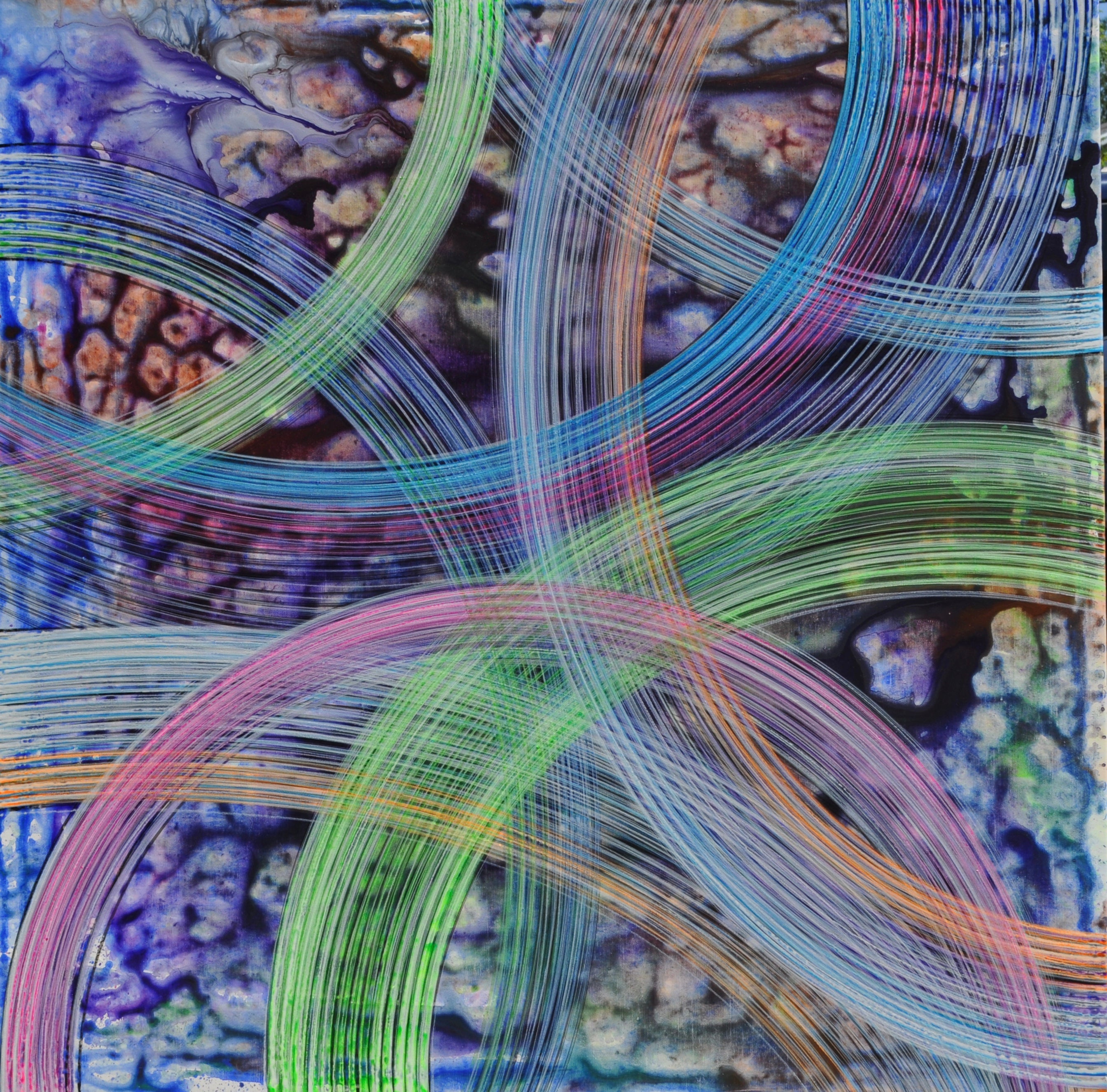 [2023.5.3] LINEN,ACRYLIC,CALLIGRAPHY BRUSH,100X100CM