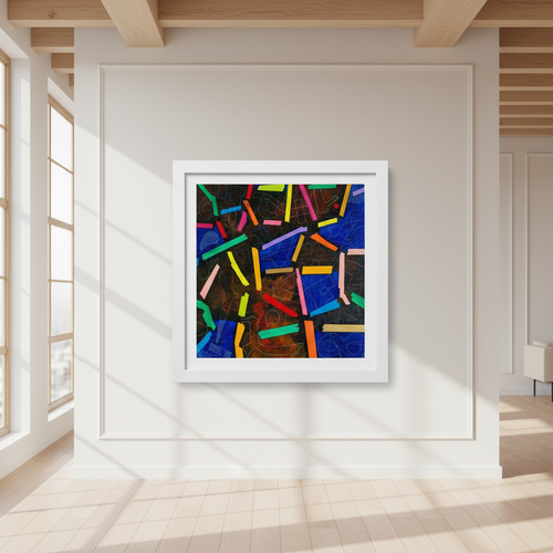 2023.7.7 linen,acrylic 100×100CM