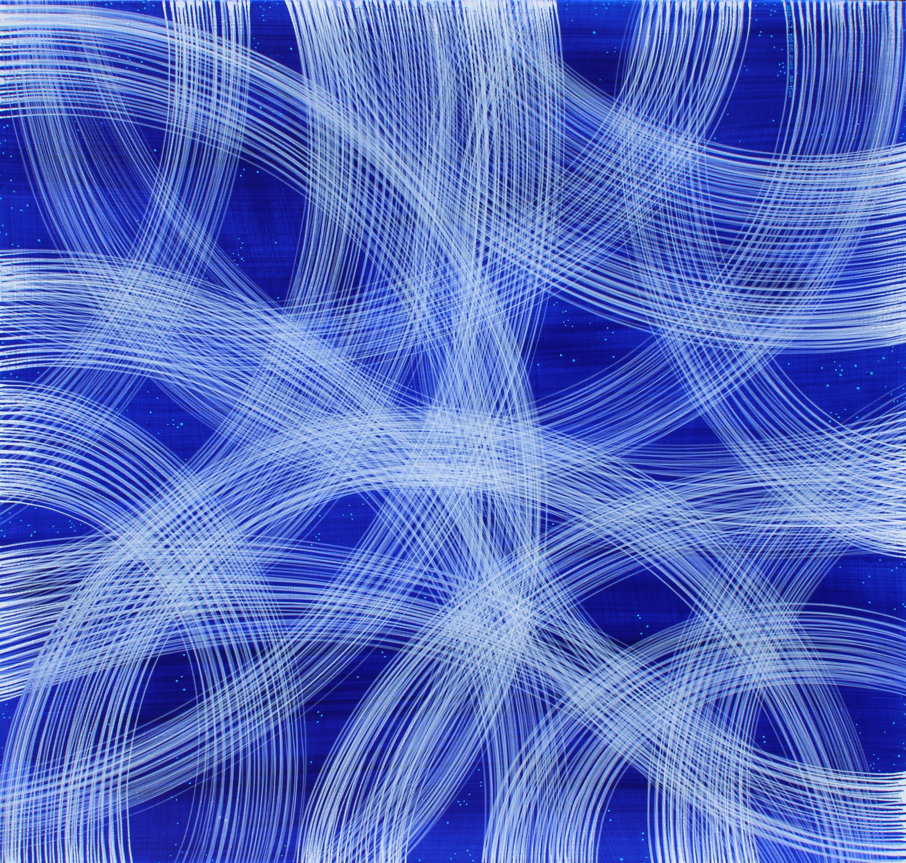 [2024.1.7] acrylic, linen,calligraphy brush 100X95CM