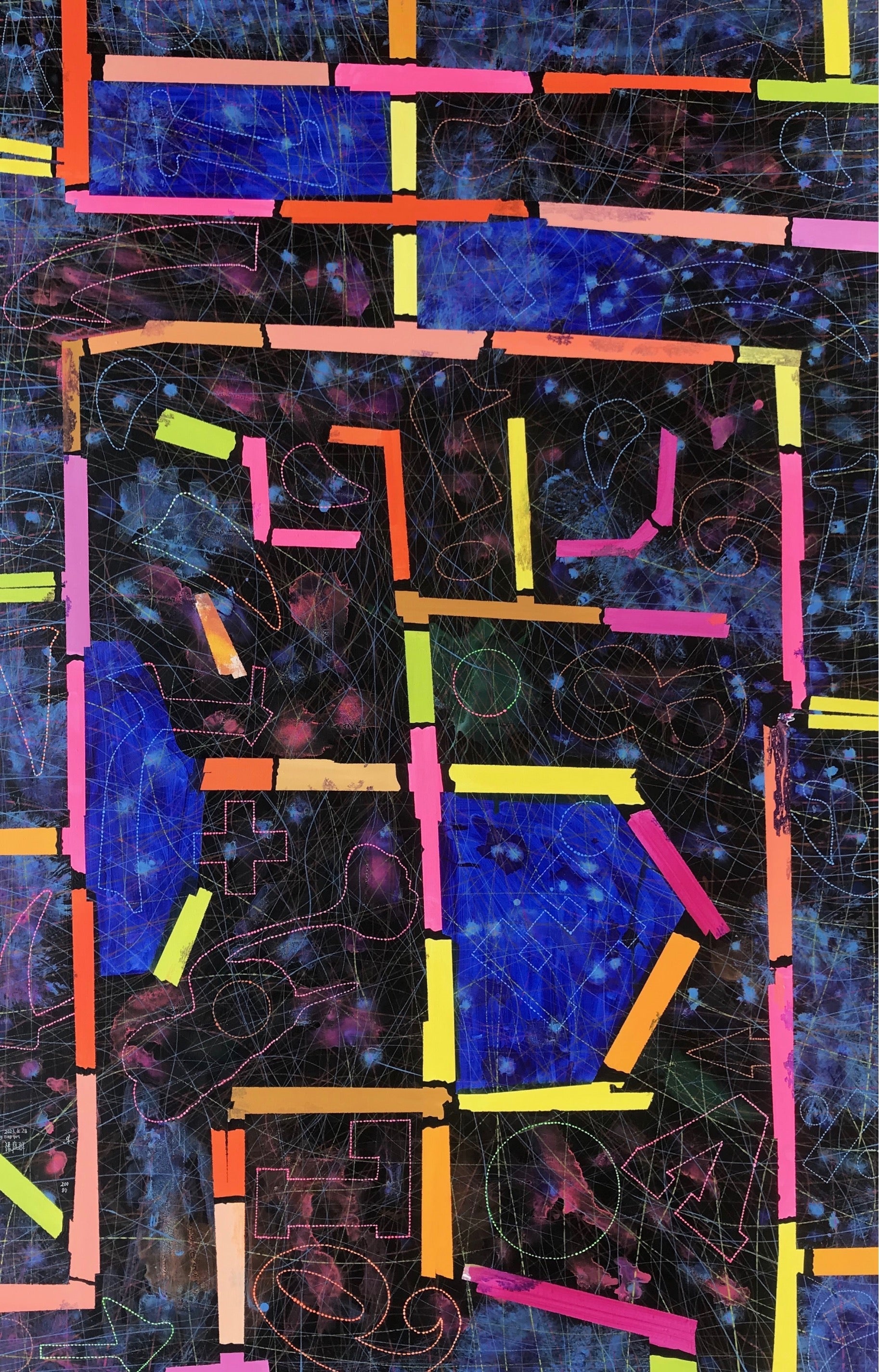 [love-2023.6.28] linen,acrylic,200X129CM