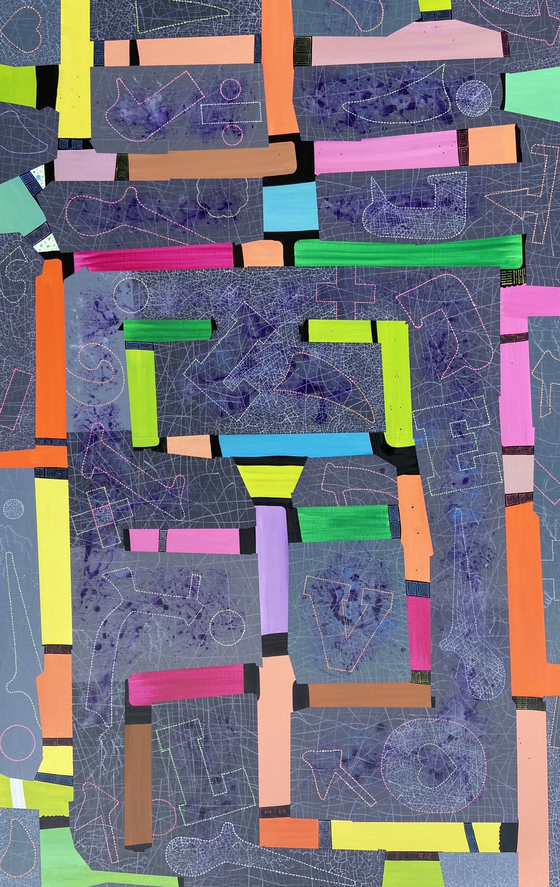 [love-2023.6.7] linen,acrylic,200X129CM